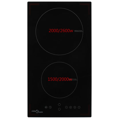 Piano Cottura a Induzione 2 Zone e Controlli Touch Vetro 3500 W