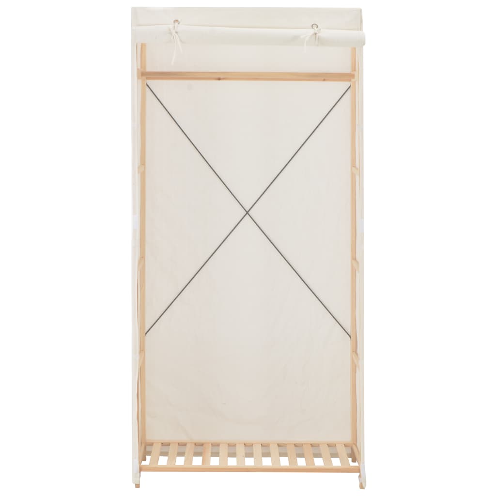Armadio Bianco 79x40x170 cm in Tessuto