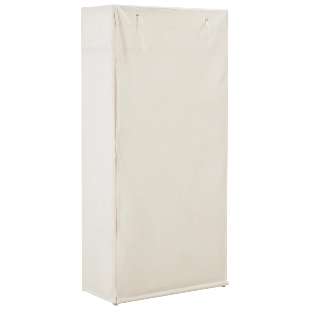 Armadio Bianco 79x40x170 cm in Tessuto