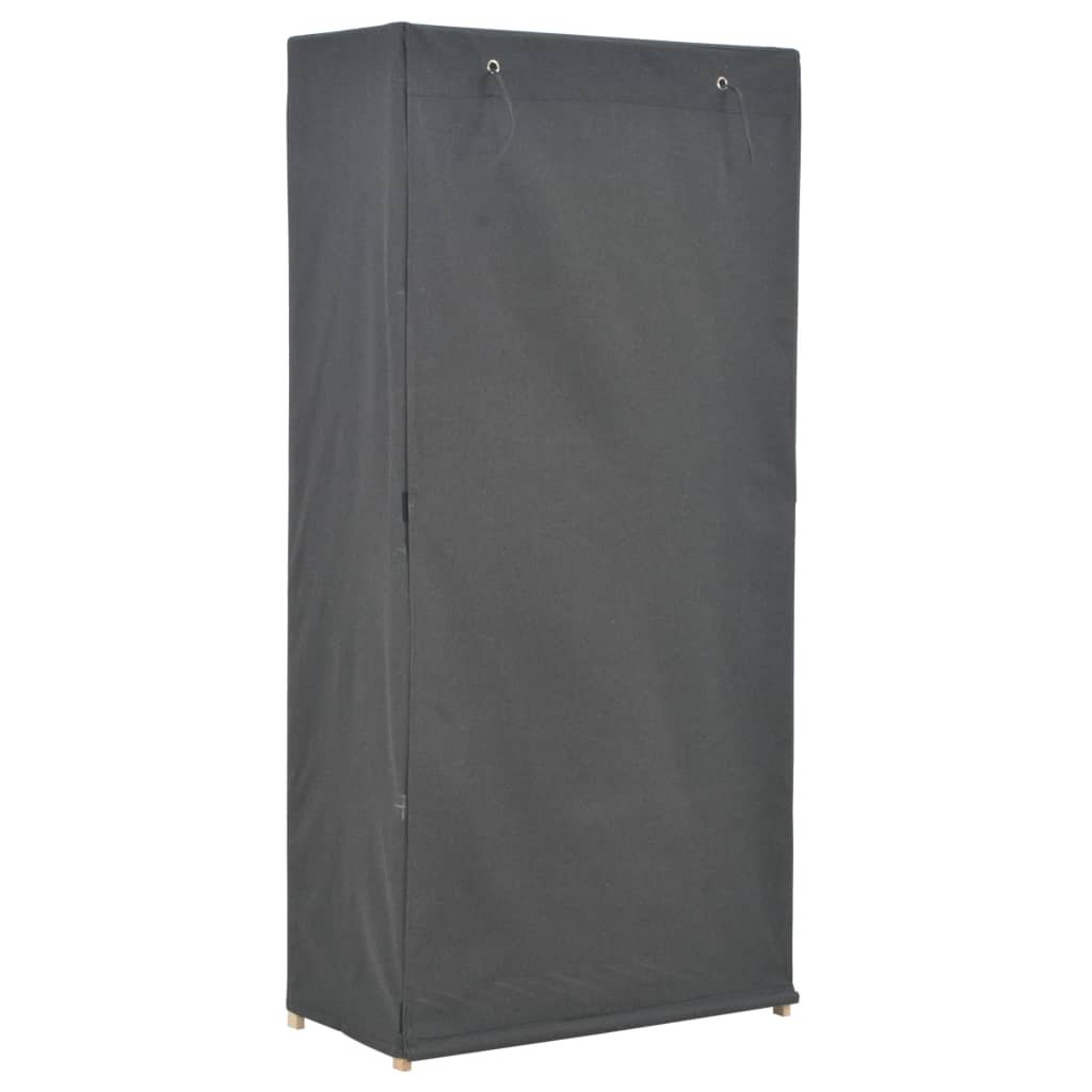 Armadio Grigio 79x40x170 cm in Tessuto