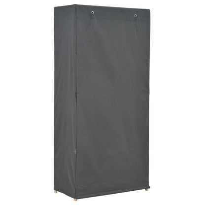 Armadio Grigio 79x40x170 cm in Tessuto