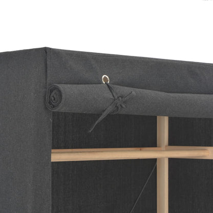 Armadio Grigio 79x40x170 cm in Tessuto