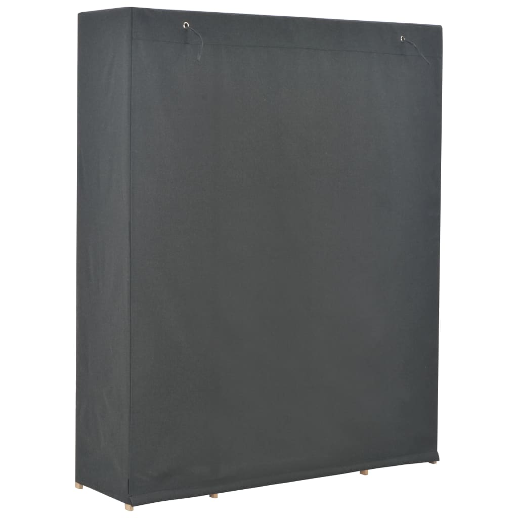 Armadio Grigio 135x40x170 cm in Tessuto
