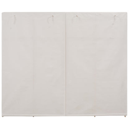 Armadio Bianco 200x40x170 cm in Tessuto
