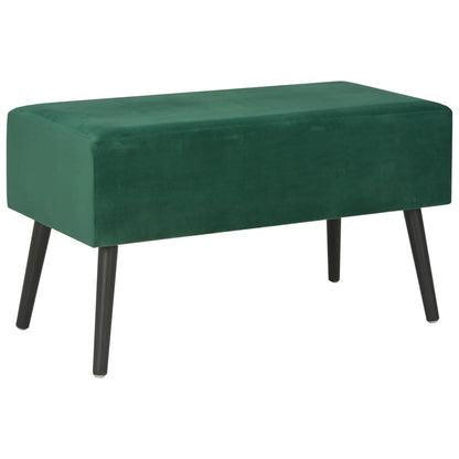 Tavolino da Salotto Verde 80x40x46 cm in Velluto