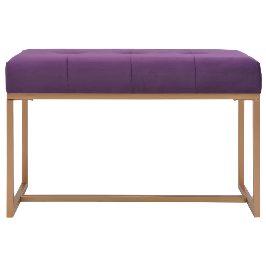 Panca 80 cm in Velluto Viola