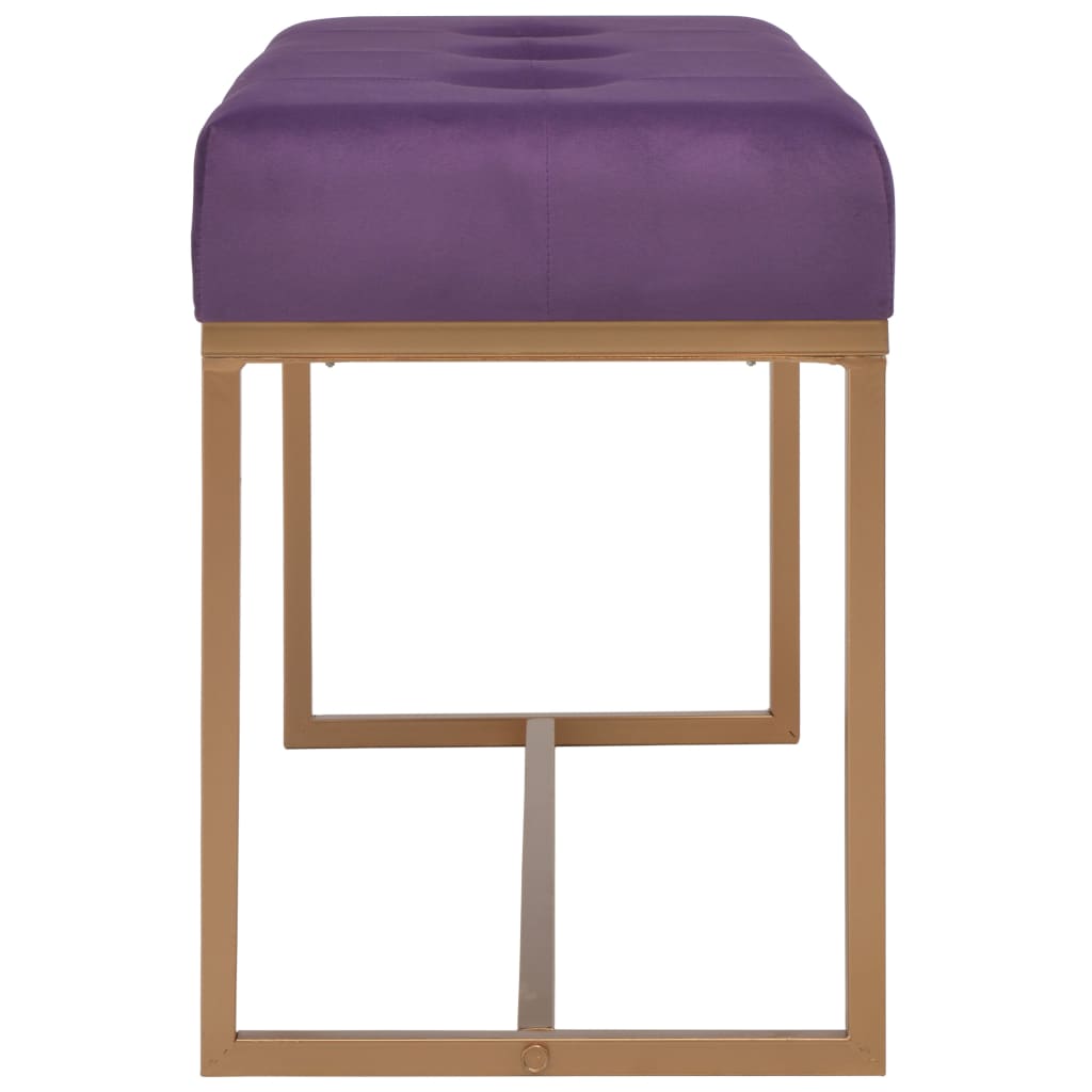 Panca 80 cm in Velluto Viola