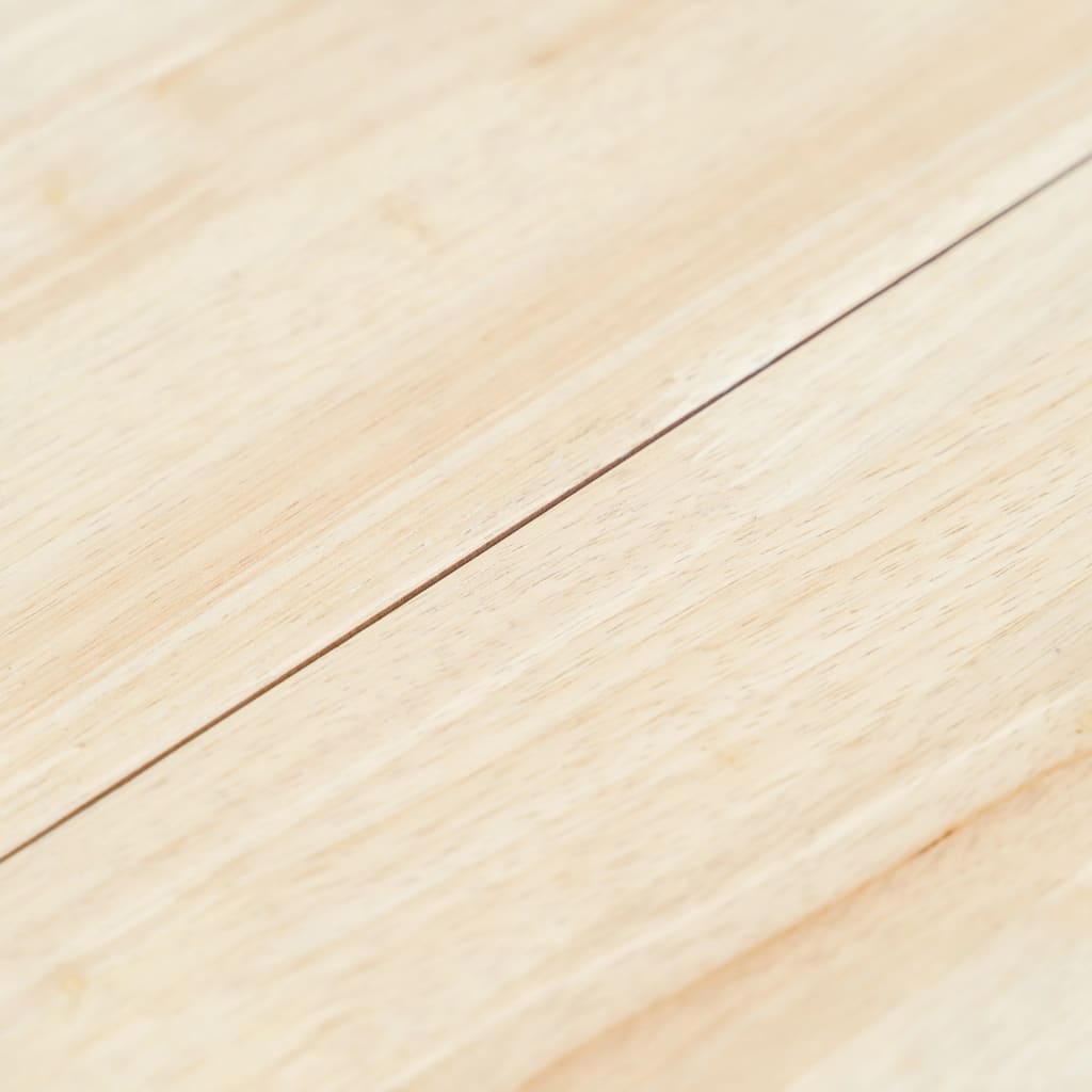Tavolo da Pranzo Bianco e Marrone 106cm Legno Massello di Hevea
