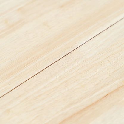 Tavolo da Pranzo Bianco e Marrone 106cm Legno Massello di Hevea
