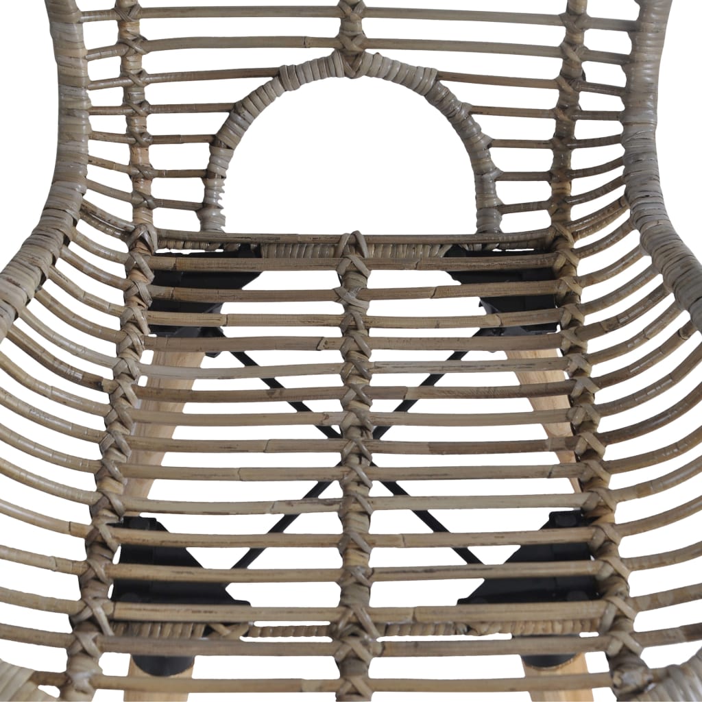 Sedie da Pranzo 6 pz Marroni in Rattan Naturale