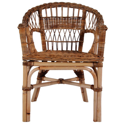 Sedie da Esterno 6 pz in Rattan Naturale Marrone
