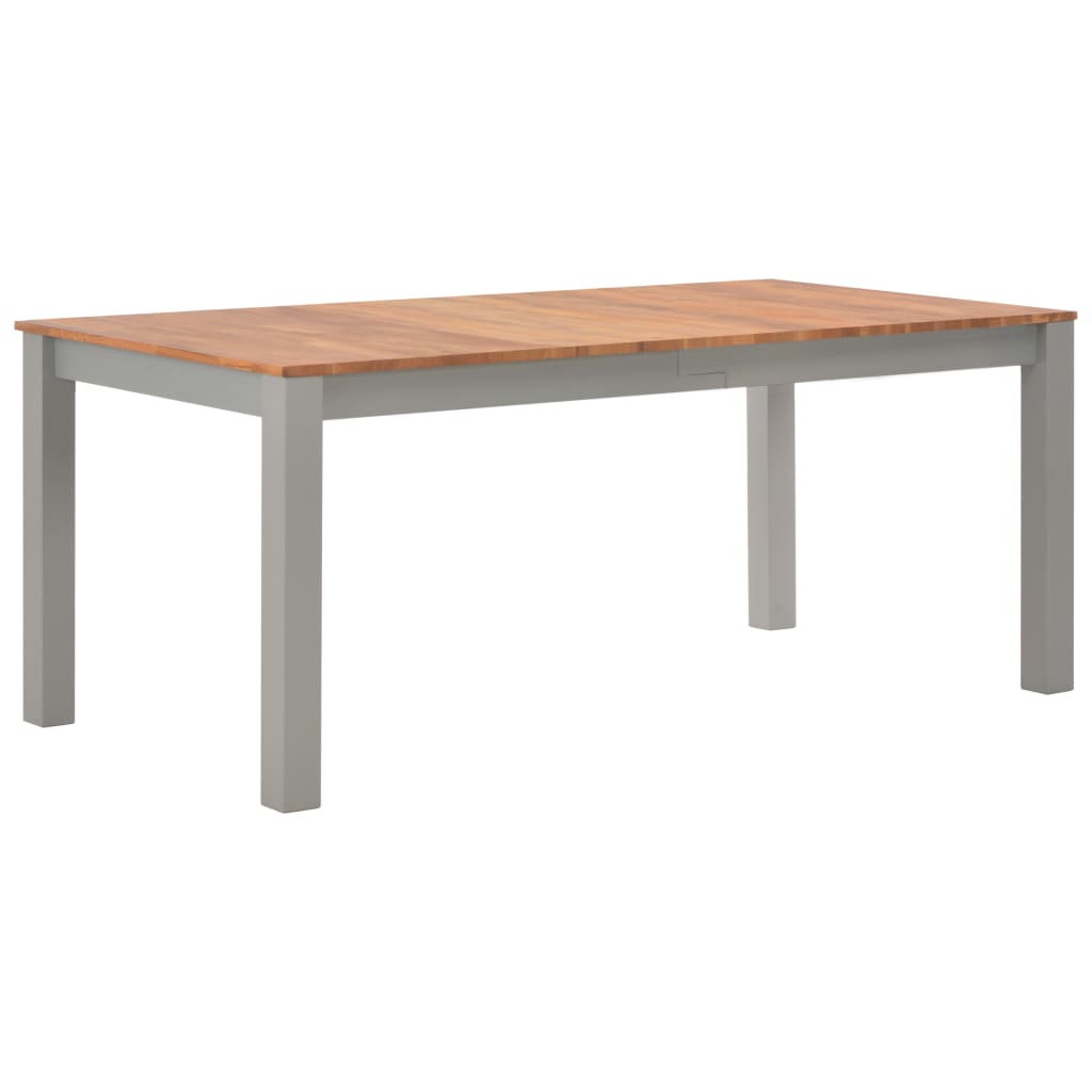 Tavolo da Pranzo 180x90x74 cm in Legno Massello di Rovere
