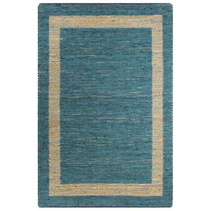 Tappeto Artigianale in Juta Blu 120x180 cm