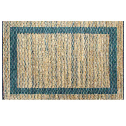 Tappeto Artigianale in Juta Blu 120x180 cm