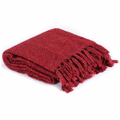 Coperta Borgogna 220 x 250 cm Poliestere