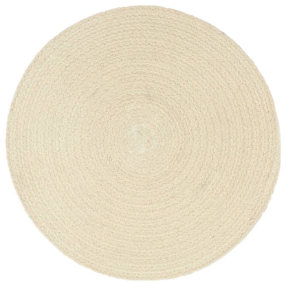Tovagliette 4 pz Naturale Neutro 38 cm Rotonde in Cotone