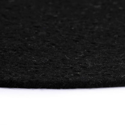 Tovagliette 6 pz Nero Neutro 38 cm Rotonde in Cotone