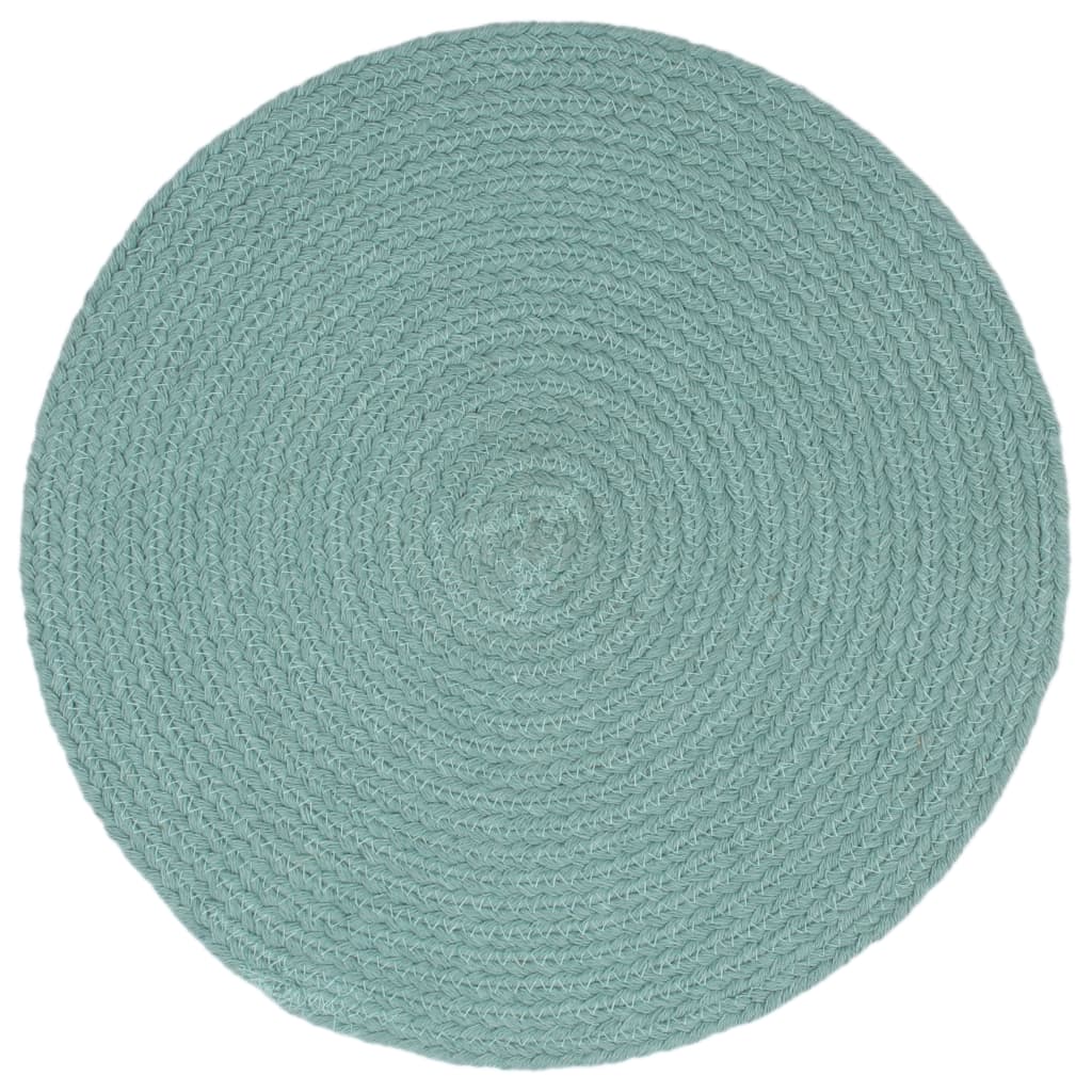 Tovagliette 4 pz Grigio Neutro 38cm Rotonde in Cotone
