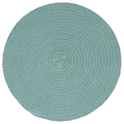 Tovagliette 4 pz Grigio Neutro 38cm Rotonde in Cotone