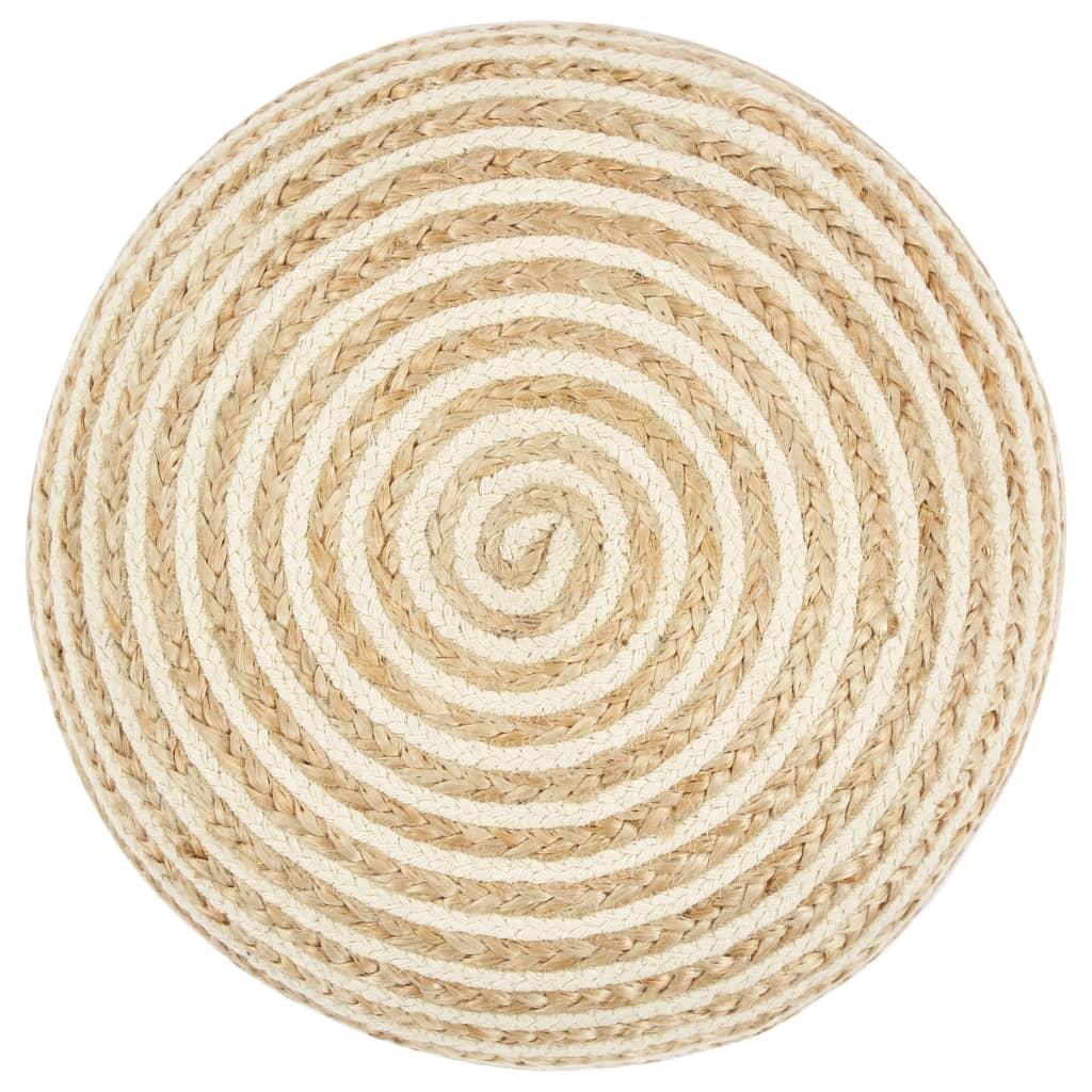 Pouf Lavorato a Mano 45x30 cm in Juta
