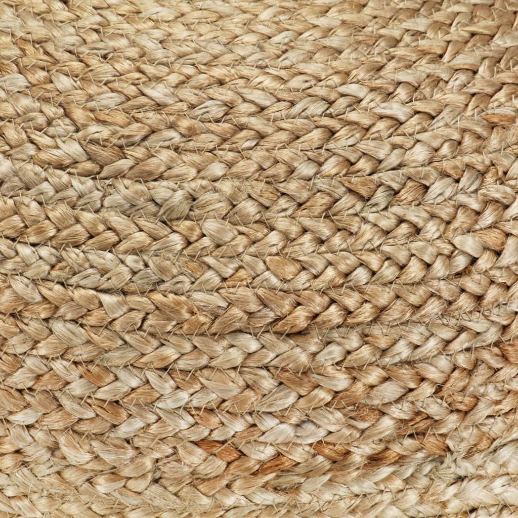 Pouf Lavorato a Mano Verde Oliva 40x45 cm in Juta