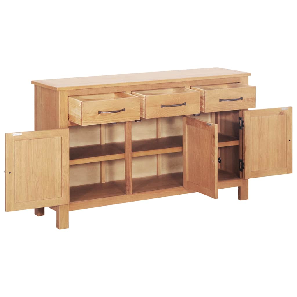Credenza Marrone 112 x 33.5 x 70 cm Legno di quercia massiccio