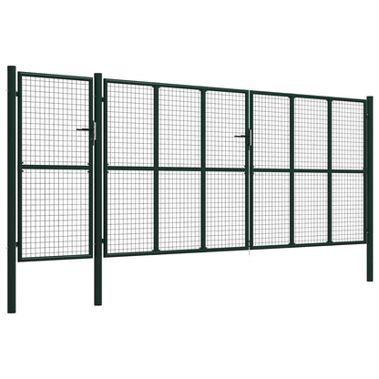 Cancello per recinzione con blocco Verde 175 cm Acciaio