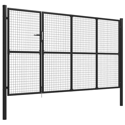 Cancello da Giardino in Acciaio 350x175 cm Antracite