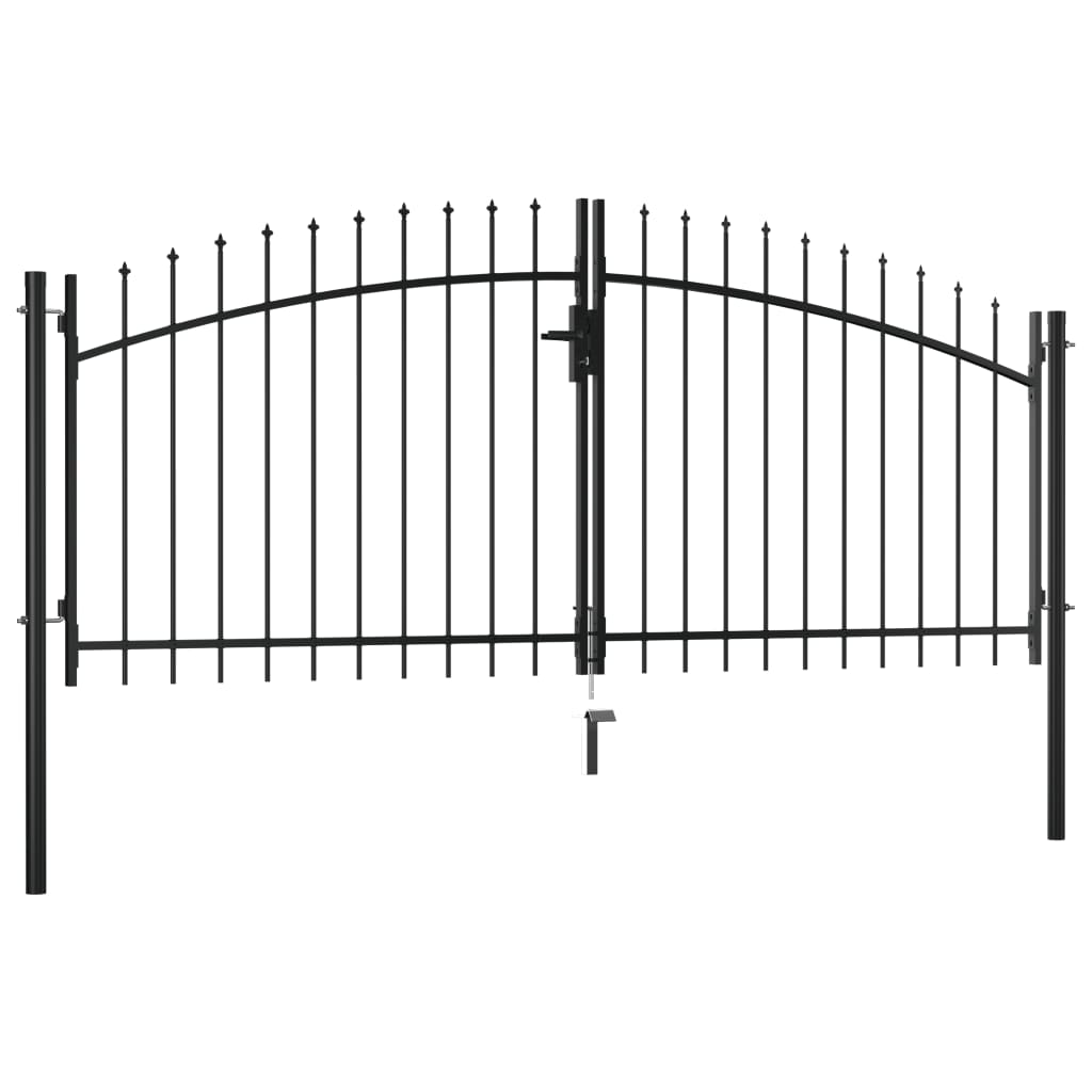 Cancello Doppio con Punte a Lancia 300x150 cm