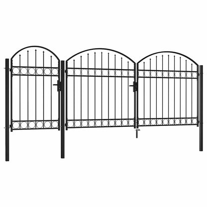 Cancello da Giardino con Parte Superiore Arcuata 200 x 400 cm