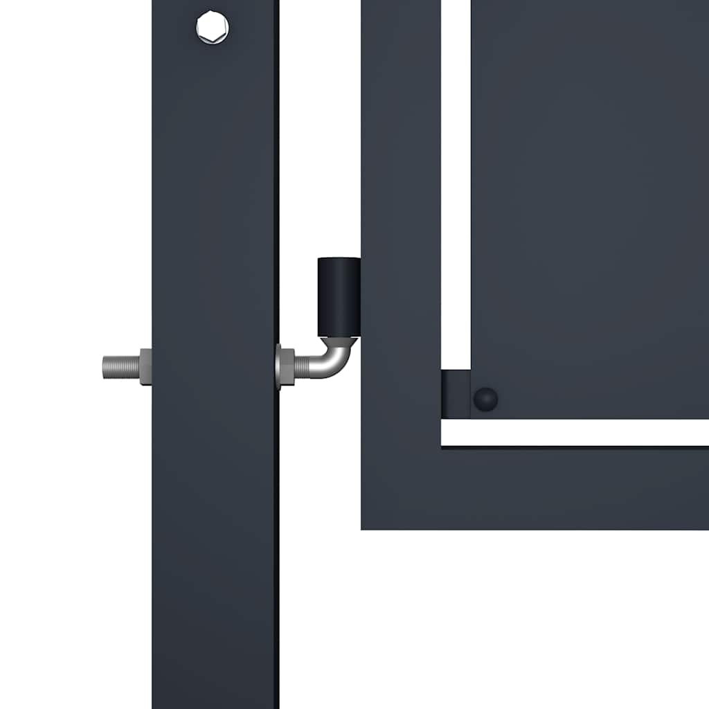 Cancello da Giardino in Acciaio 350x75 cm Antracite