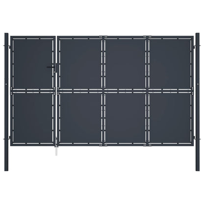 Cancello di Recinzione in Acciaio 350x150 cm Antracite