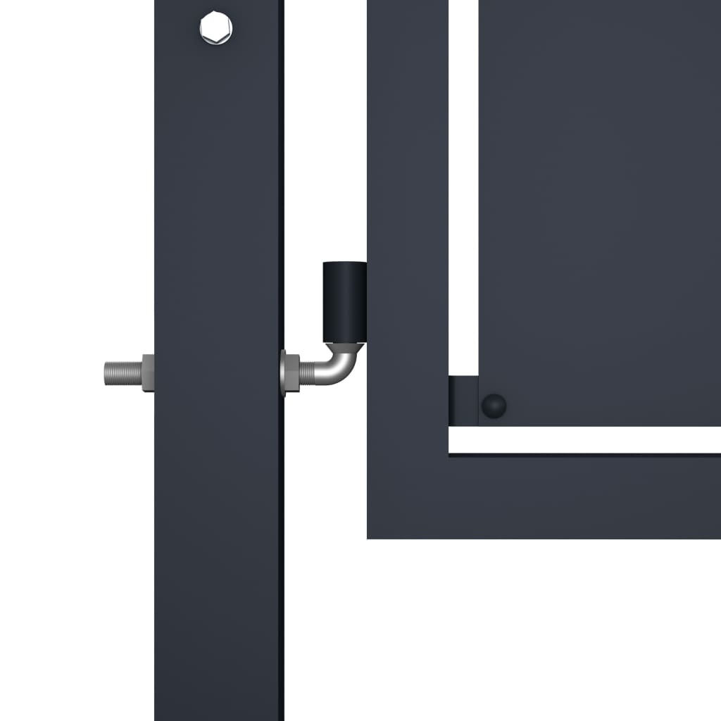 Cancello per Giardino in Acciaio 350x200 cm Antracite