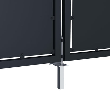 Cancello per Giardino in Metallo 4x1,75 m Antracite