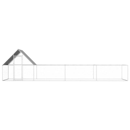 Pollaio 8x2x2 m in Acciaio Zincato