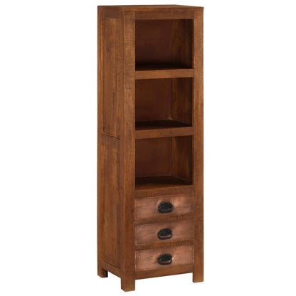 Credenza con 3 Cassetti 40x30x130 cm Legno Massello di Mango