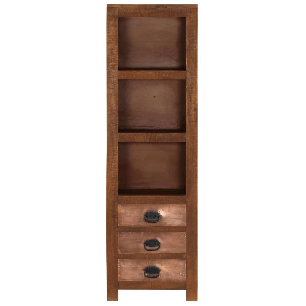 Credenza con 3 Cassetti 40x30x130 cm Legno Massello di Mango