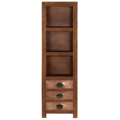 Credenza con 3 Cassetti 40x30x130 cm Legno Massello di Mango
