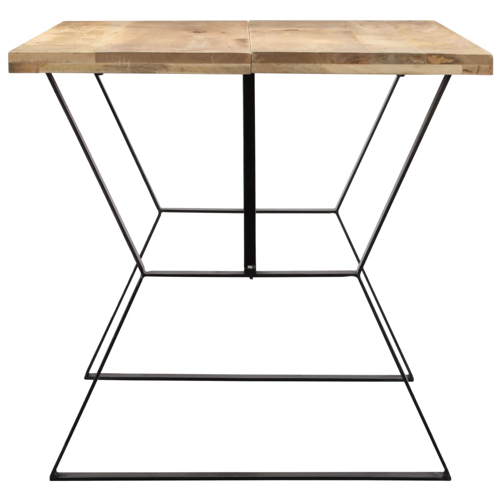 Tavolo da Pranzo 140x80x76 cm in Legno Massello di Mango