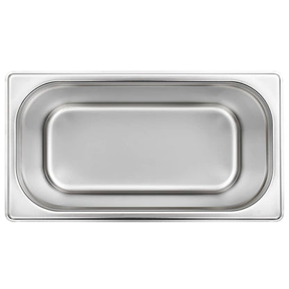 Contenitori Gastronorm 4 pz GN 1/3 200 mm in Acciaio Inox