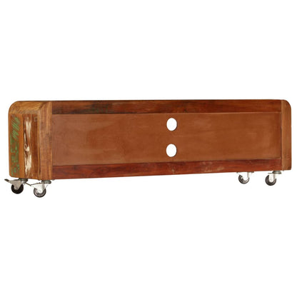 Mobile Porta TV 120x30x36 cm in Legno Massello di Recupero