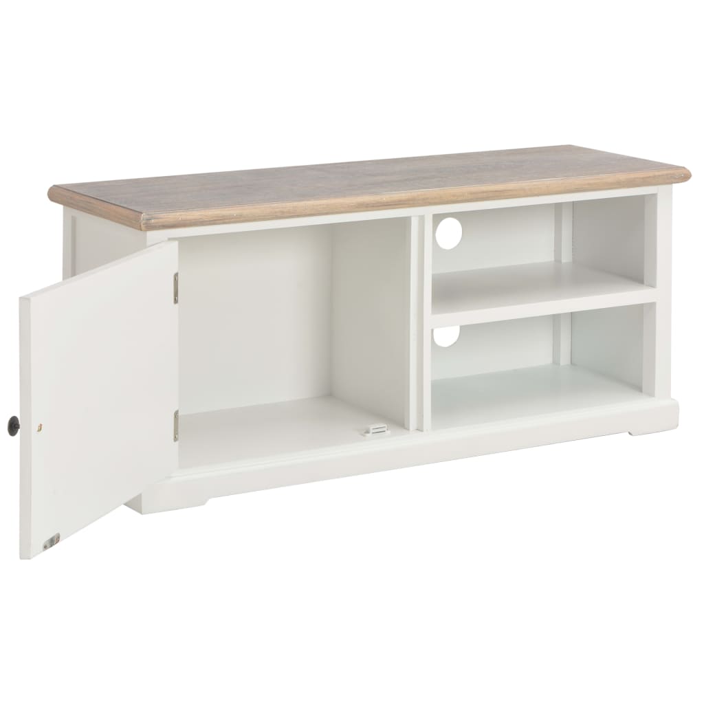 Mobile TV Bianco 90x30x40 cm in Legno