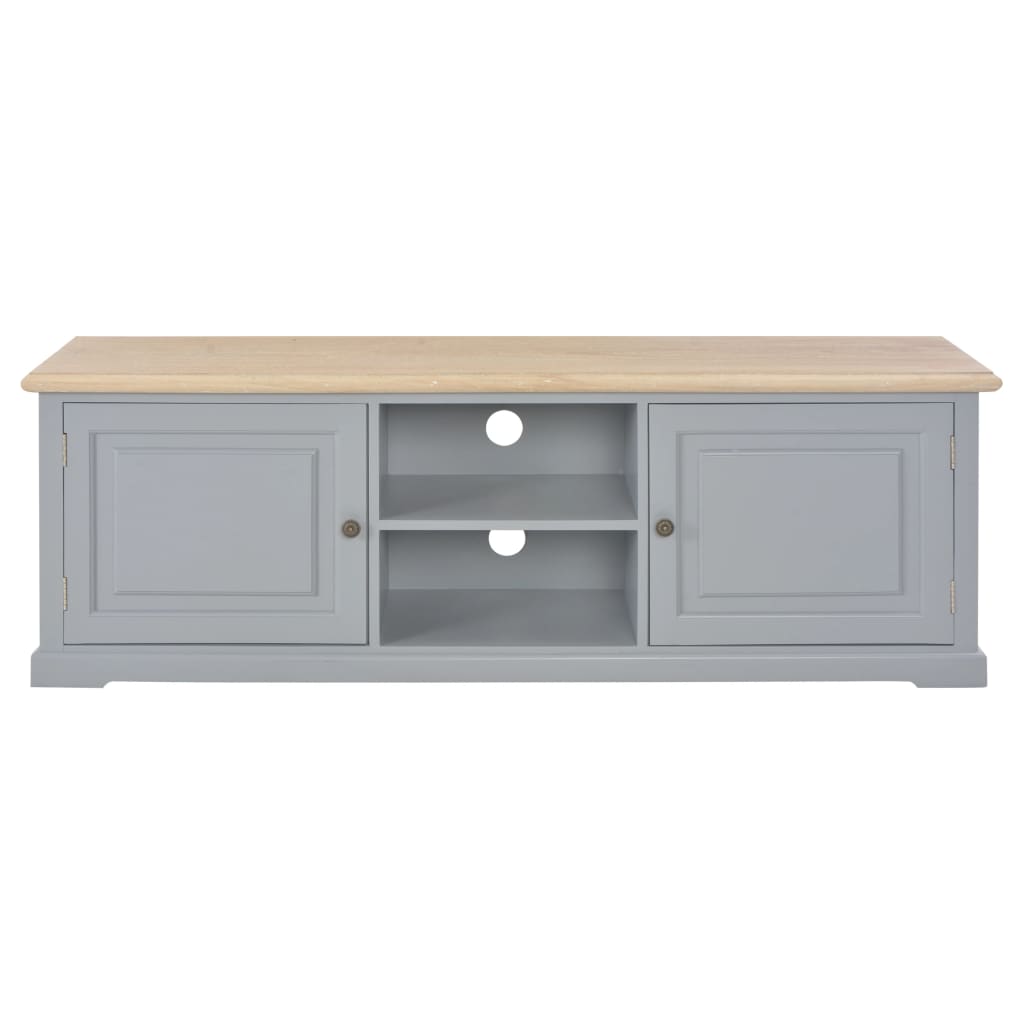 Mobile TV Grigio 120x30x40 cm in Legno