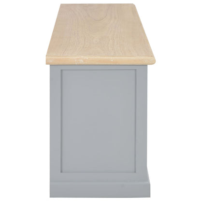 Mobile TV Grigio 120x30x40 cm in Legno