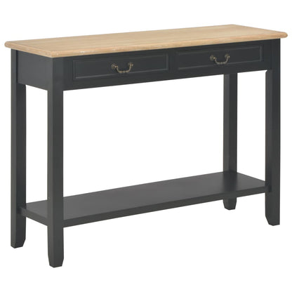 Tavolo Consolle Nero 110x35x80 cm in Legno