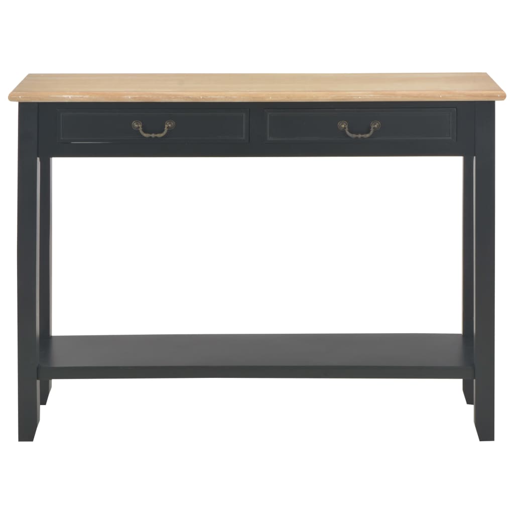 Tavolo Consolle Nero 110x35x80 cm in Legno