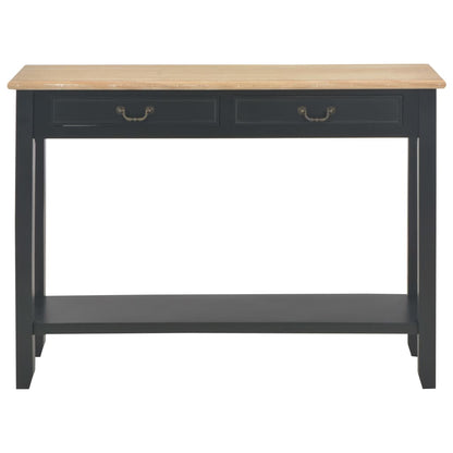Tavolo Consolle Nero 110x35x80 cm in Legno