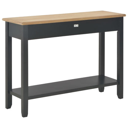 Tavolo Consolle Nero 110x35x80 cm in Legno