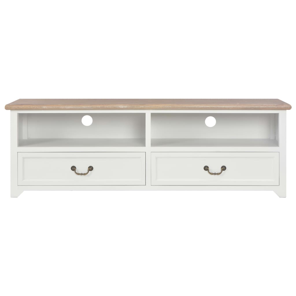 Mobile TV Bianco 120x30x40 cm in Legno