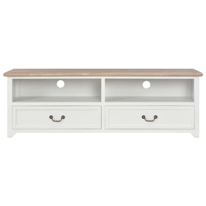 Mobile TV Bianco 120x30x40 cm in Legno